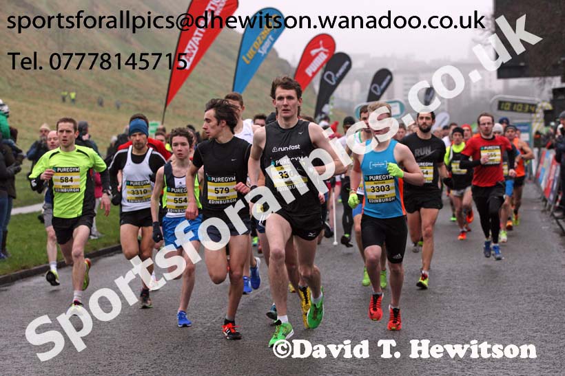 Start of the 5k Pure Gym Great Edinburgh Winter Run. Photo: David T. Hewitson/Sports for All Pics